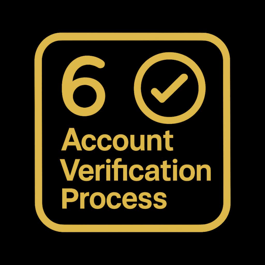 An icon representing the 6 Club account verification process.
