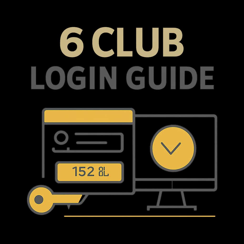 Illustration explaining 6 Club Login procedures.