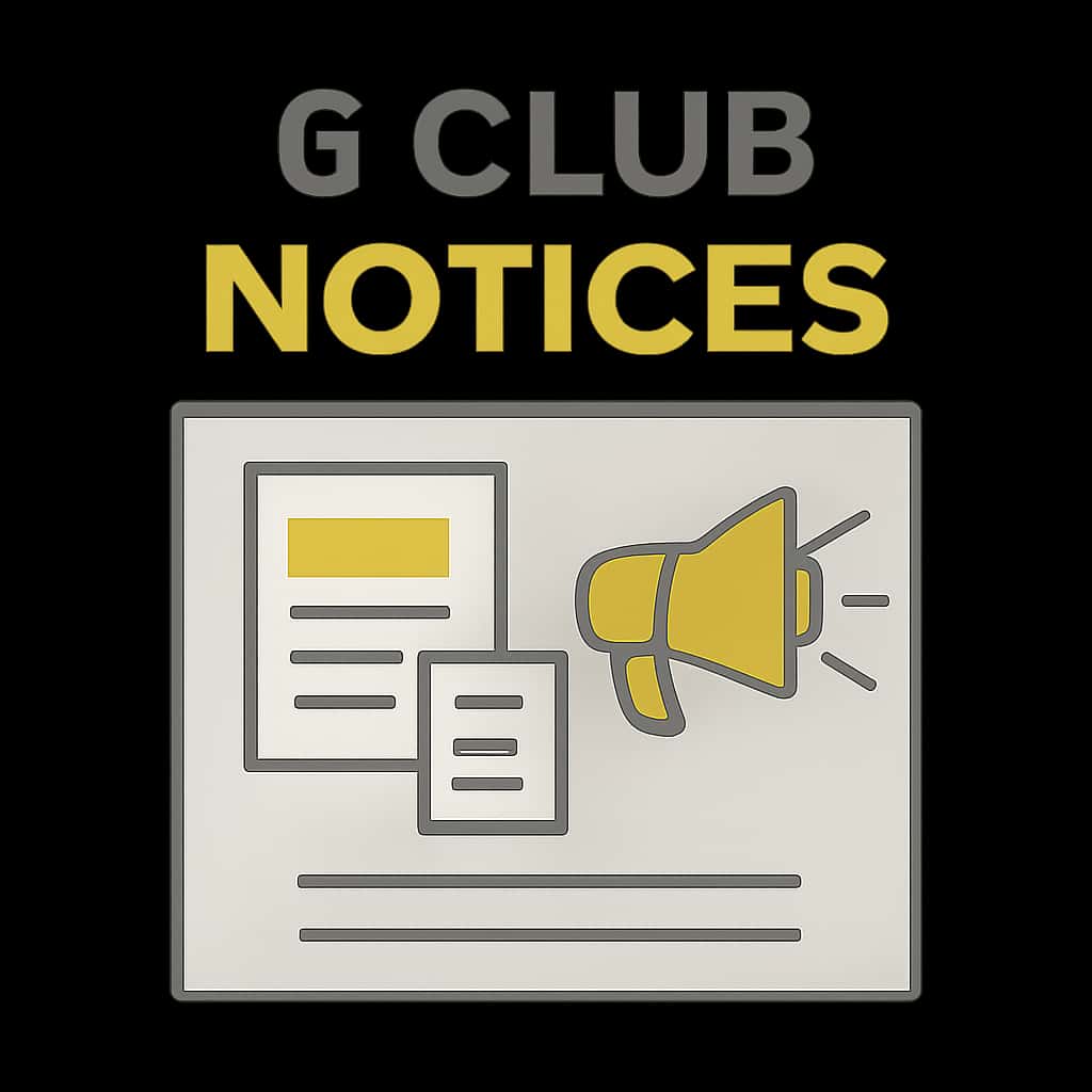 Illustration explaining 6 Club Notices.