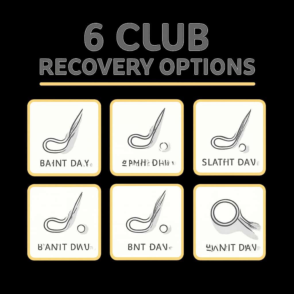 An illustration detailing the steps for recovering access to a 6 Club account.