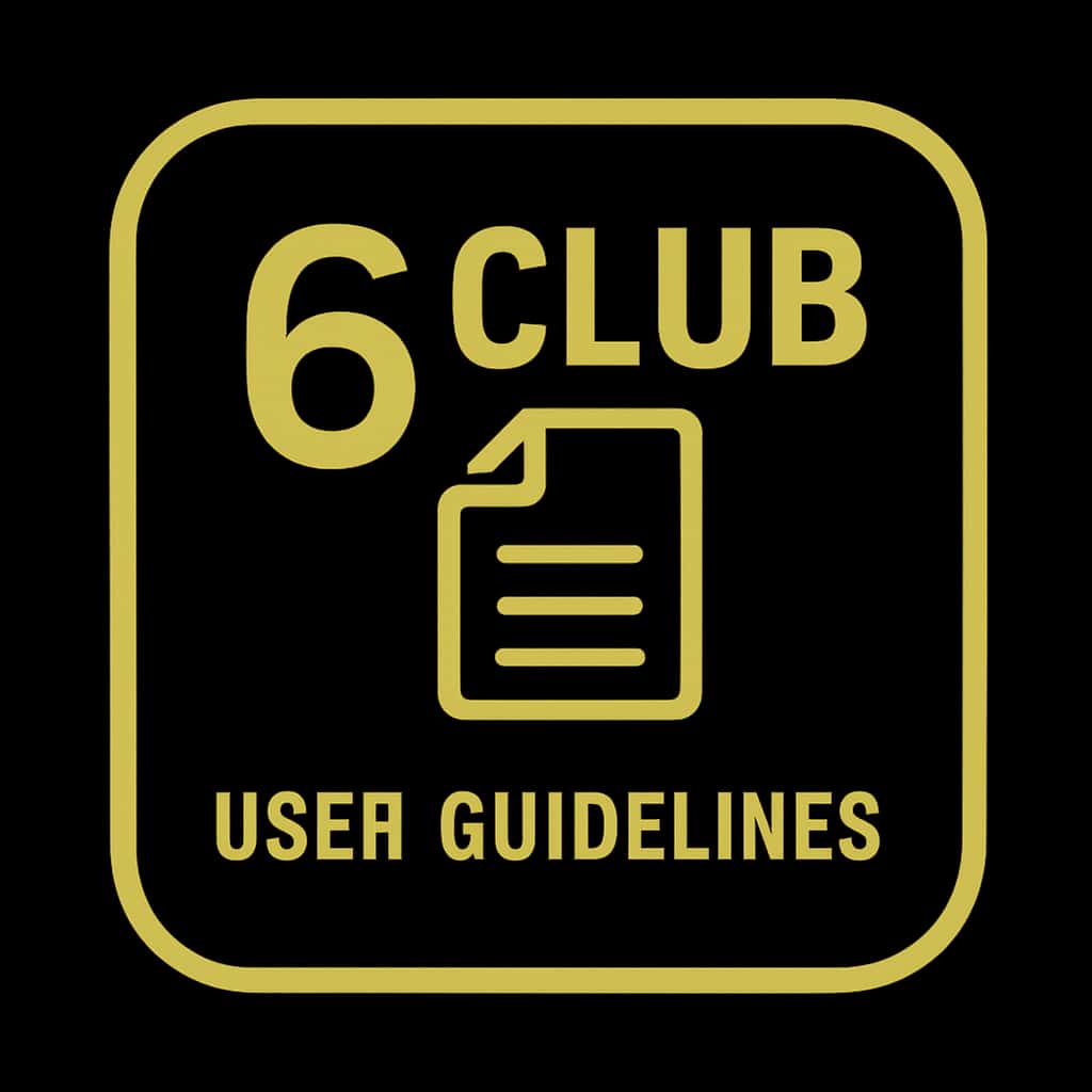 Icon representing 6 Club User Guidelines.