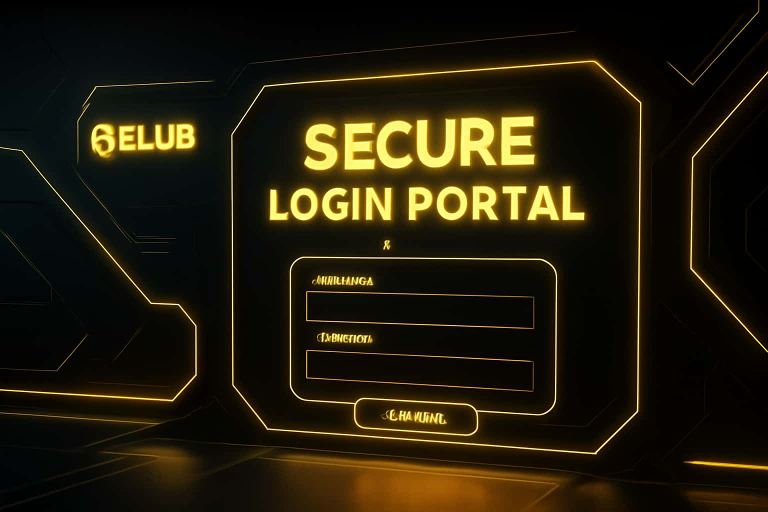Futuristic secure access background