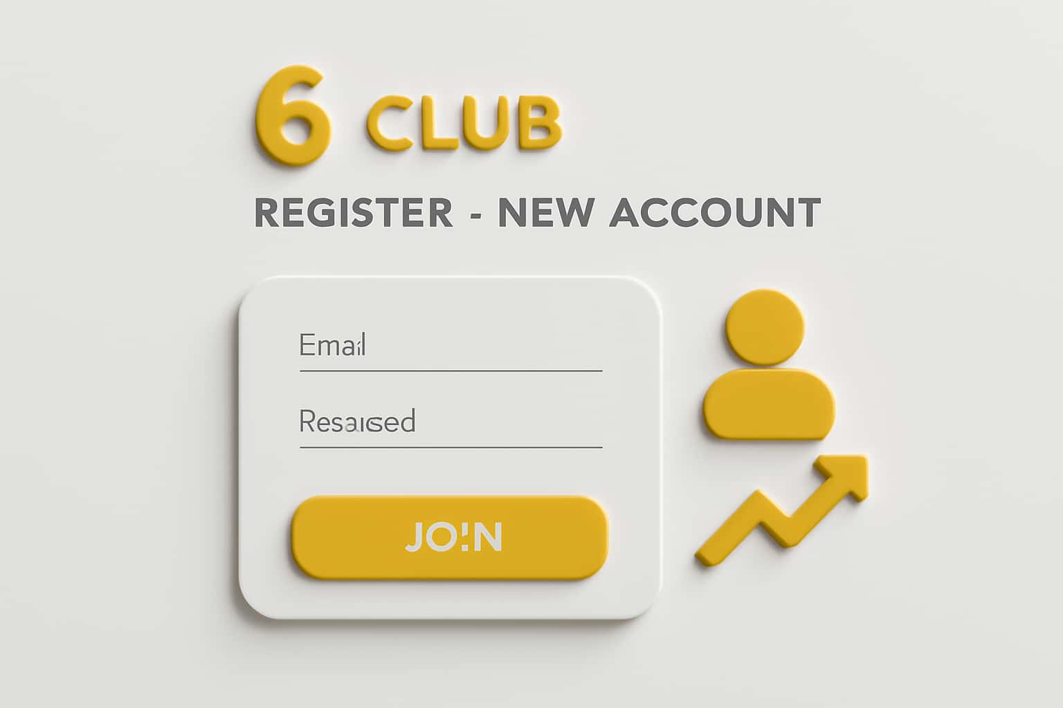 6 Club Register - New Account Interface