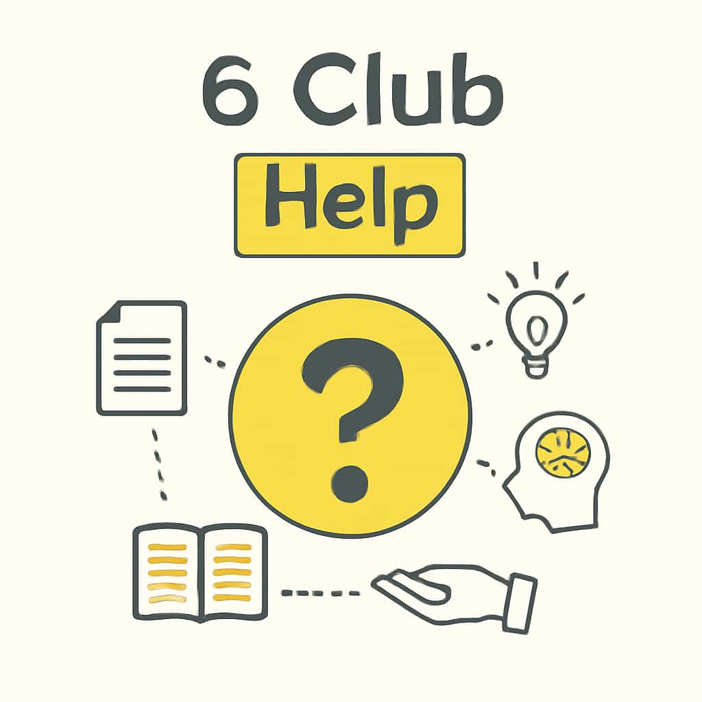 An educational illustration related to 6 Club Help.
