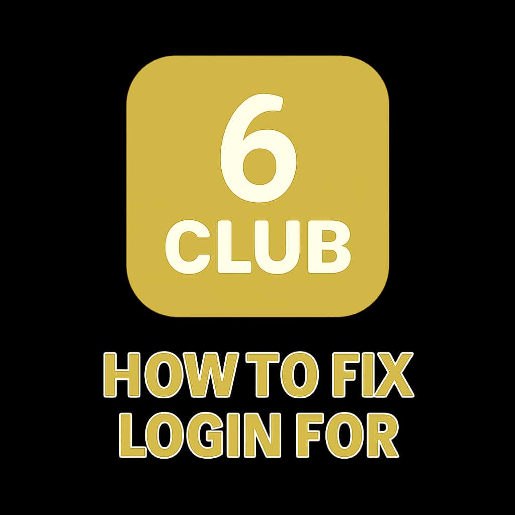 Icon representing the login help for 6 Club.