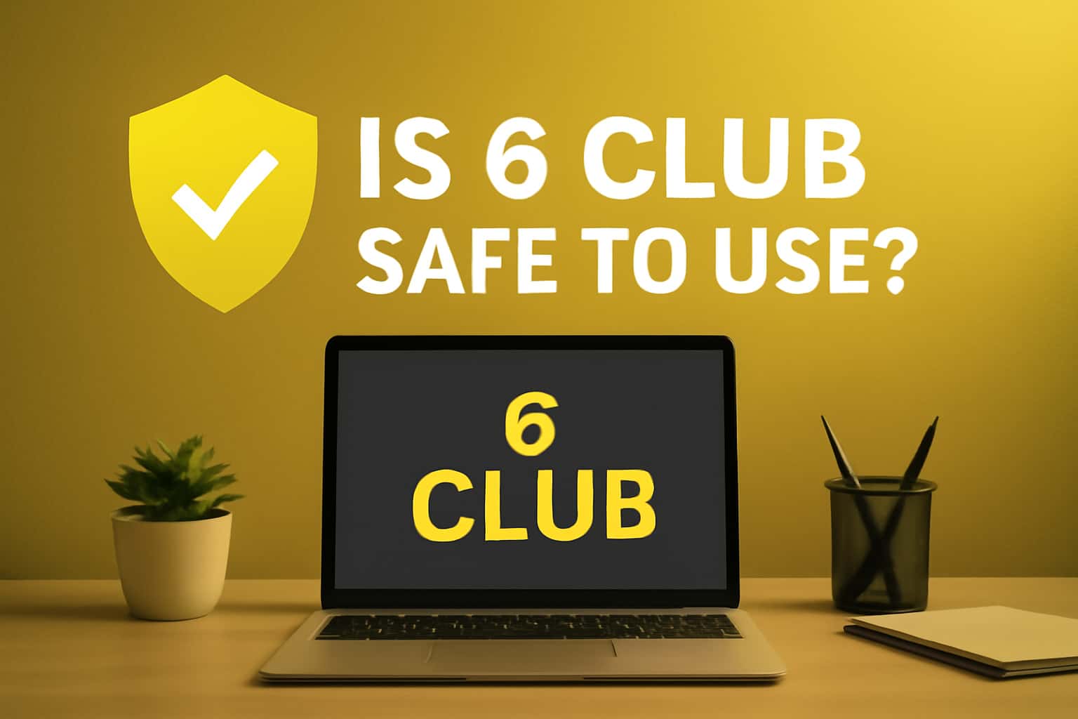 A high-tech visualization of online security measures for 6 Club.