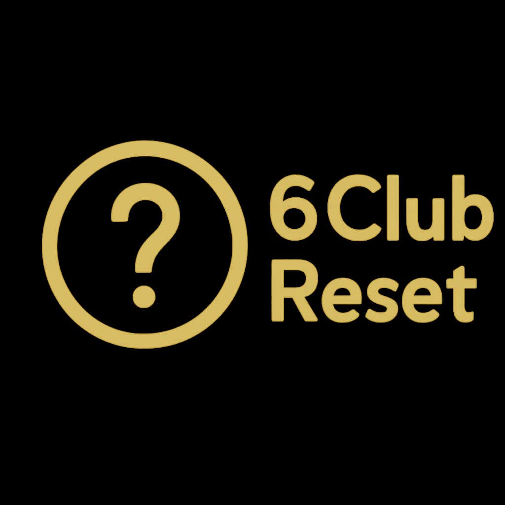 Icon representing 6 Club Reset for account recovery.
