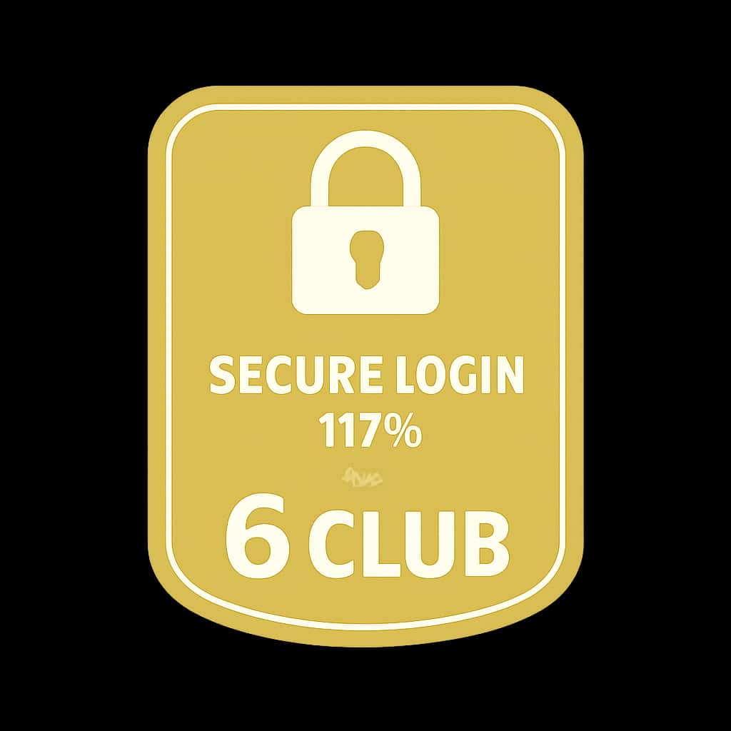 Icon representing secure login tips for 6 Club.