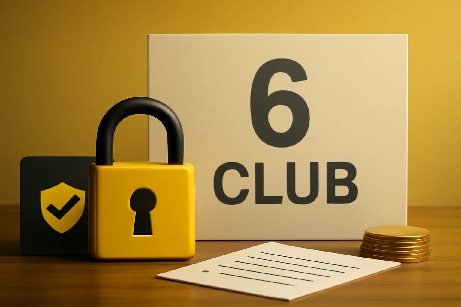 Informational scene about securing access to 6 Club